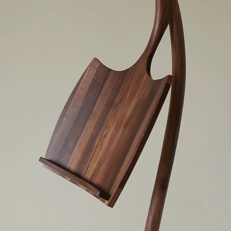 Handcrafted Spinal Walnut Music Stand